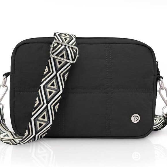 Handbags - Crossbody Bags for Women, Small Quilted Shoulder Handbag with Adjustable Guitar